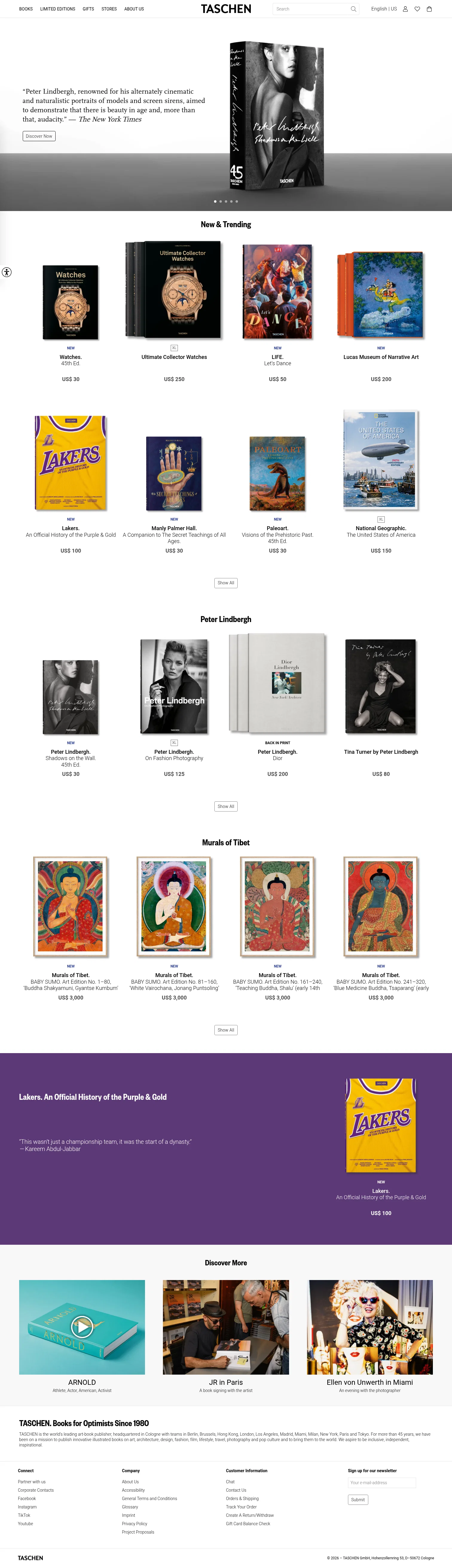 TASCHEN landing page