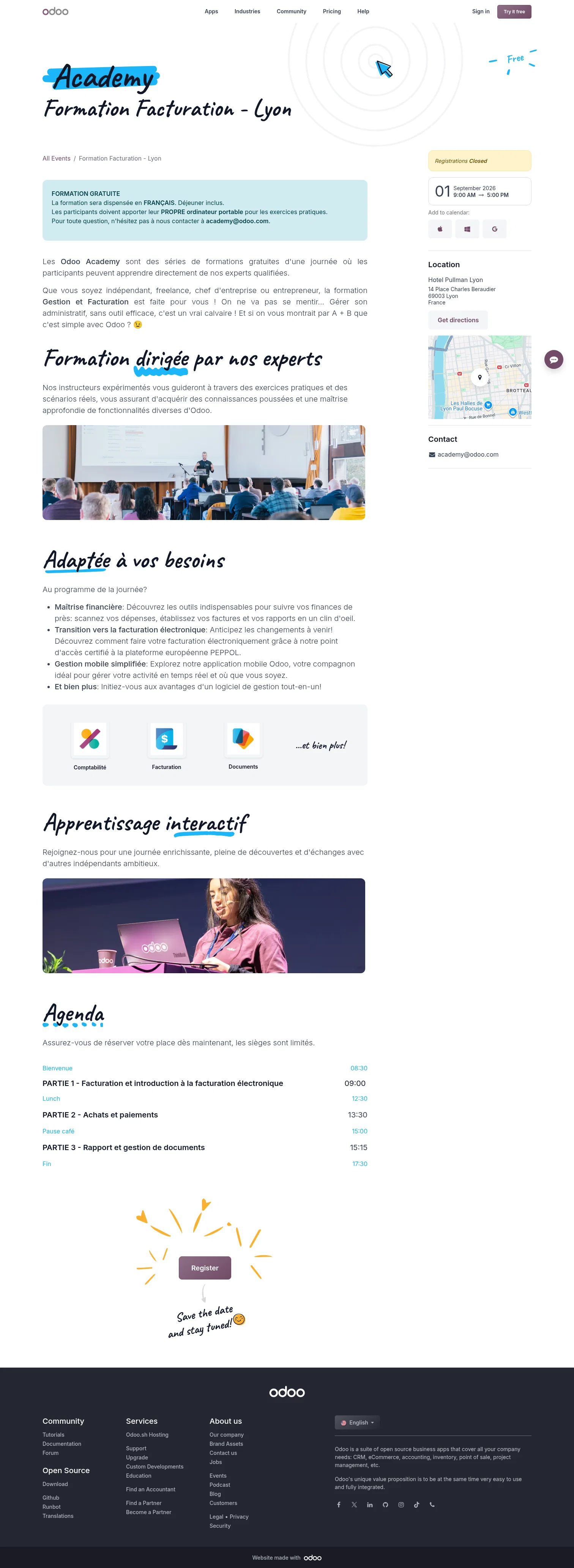 odoo.com/event/formation-facturation-lyon-11776/register on desktop