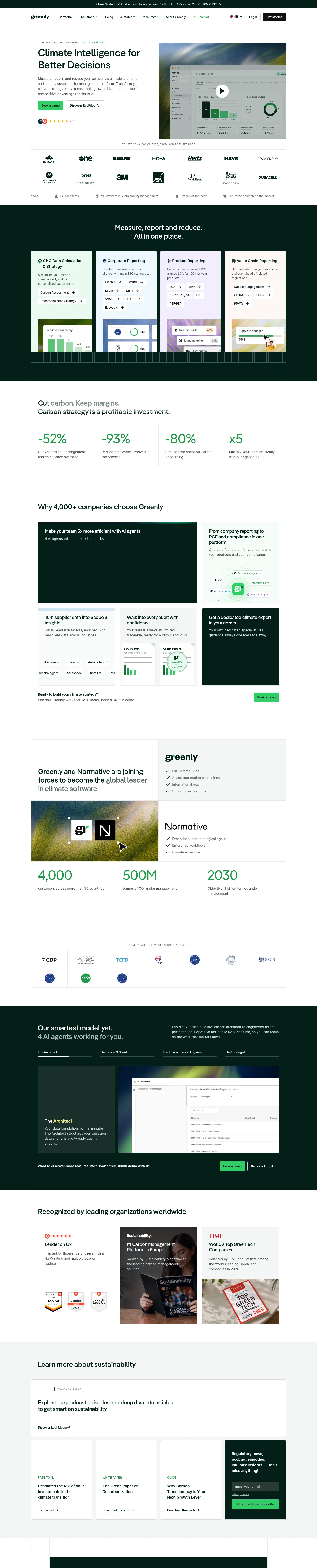 greenly.earth/en-gb on desktop, full screenshot