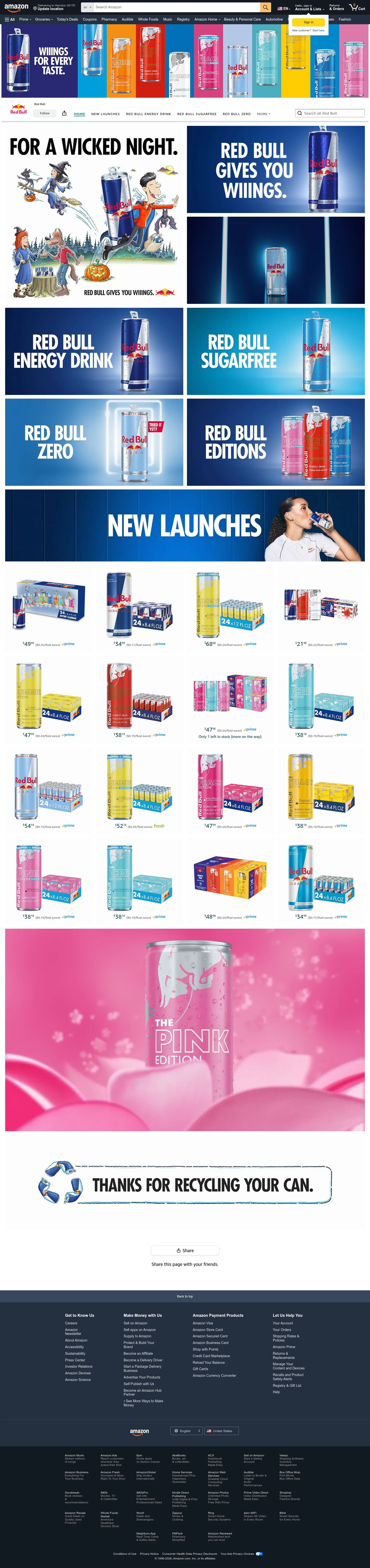 amazon.com/stores/RedBull/page/981A280B-9A52-4F10-9078-409328413402 on desktop