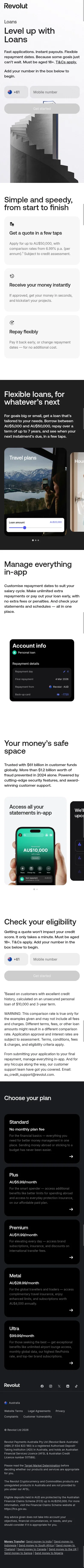 revolut.com/en-AU/promo/web-loans-meta/ on mobile, full screenshot