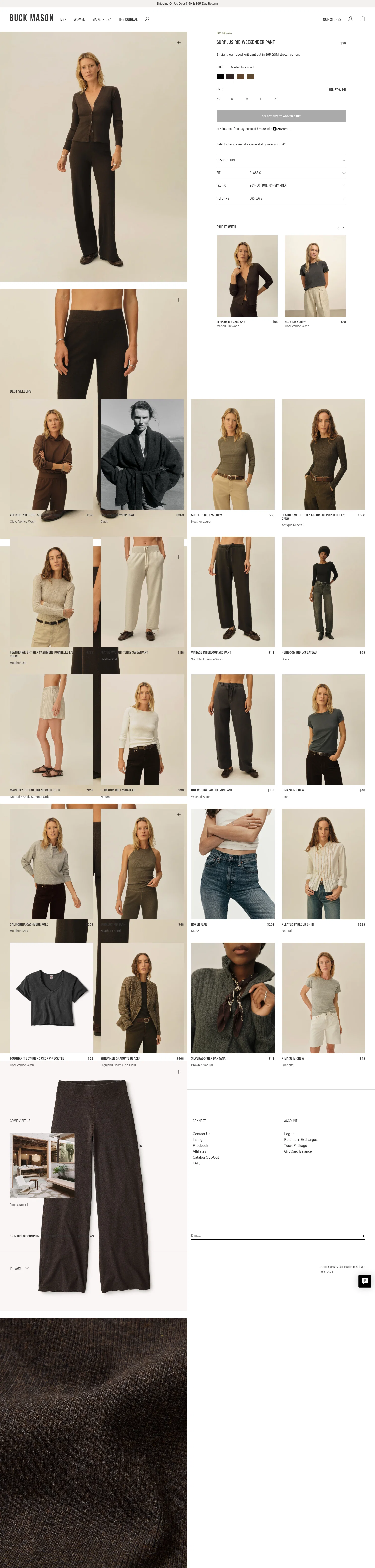 buckmason.com/products/marled-firewood-surplus-rib-weekender-pant on desktop