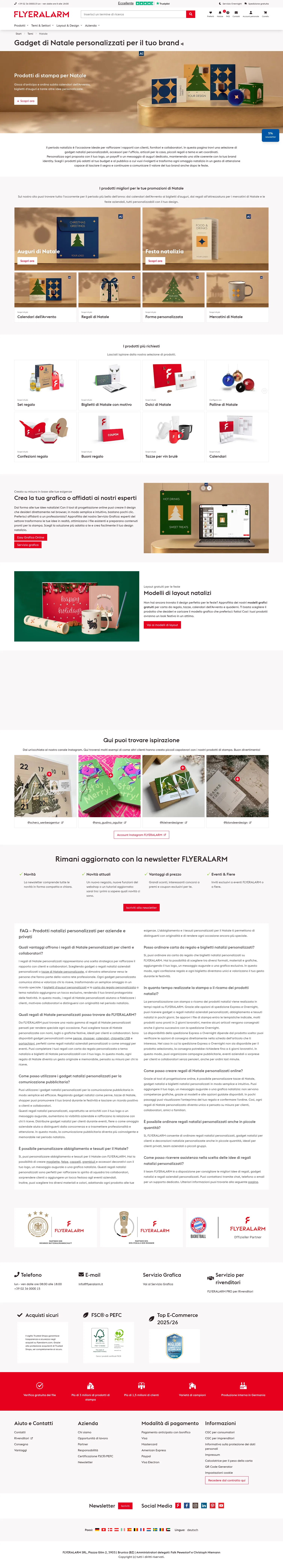 flyeralarm.com/it/t/temi/natale on desktop, full screenshot