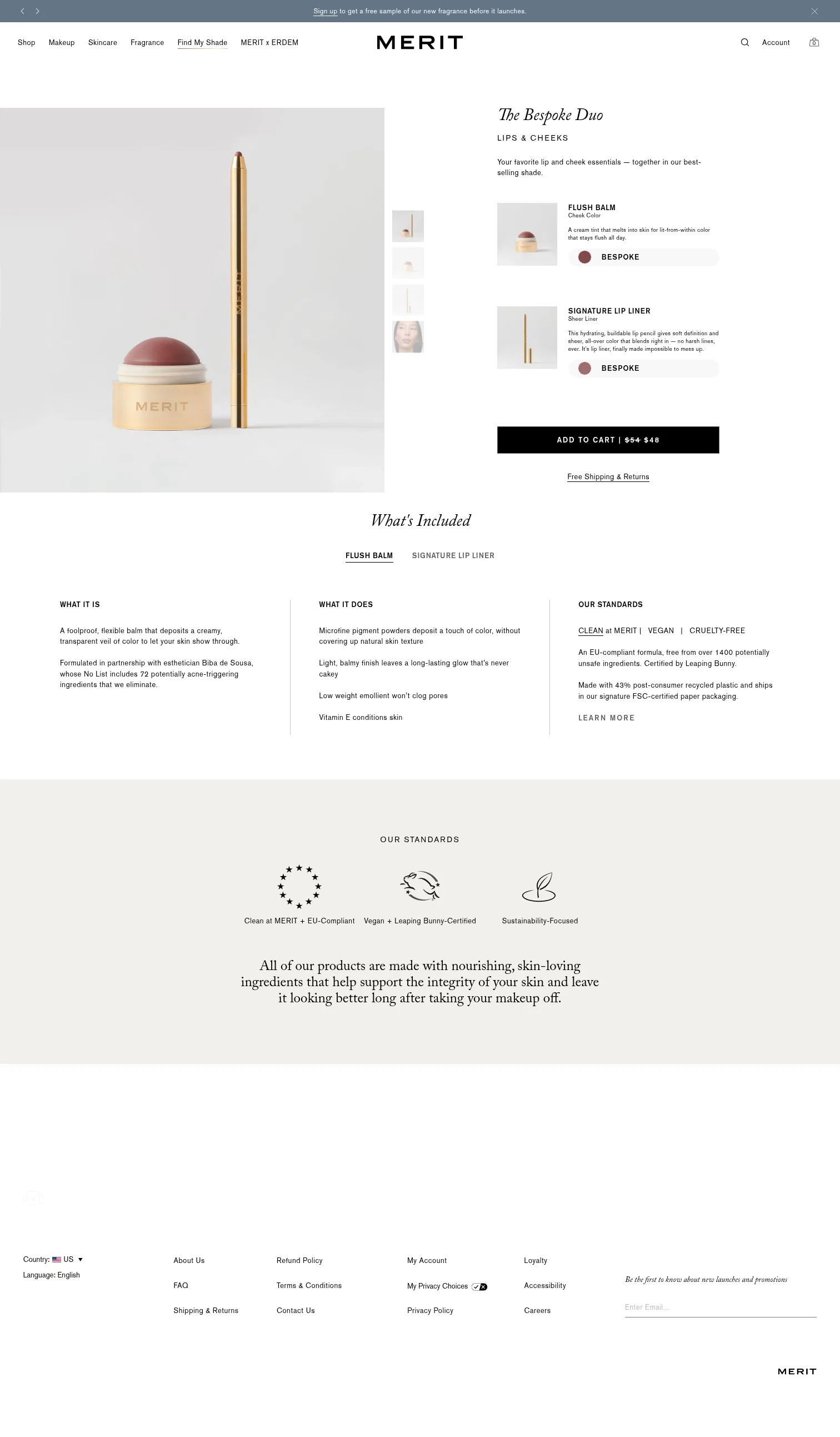 meritbeauty.com/products/the-bespoke-duo on desktop, full screenshot