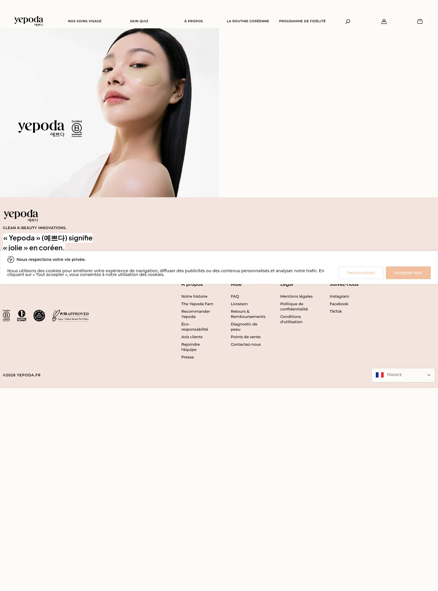 yepoda.fr/pages/yepoda-routine-finder on desktop