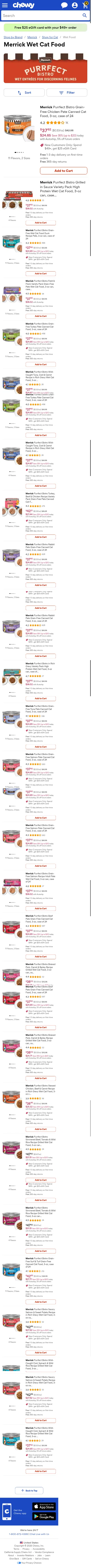 chewy.com/brands/wet-food-143942 on mobile, full screenshot