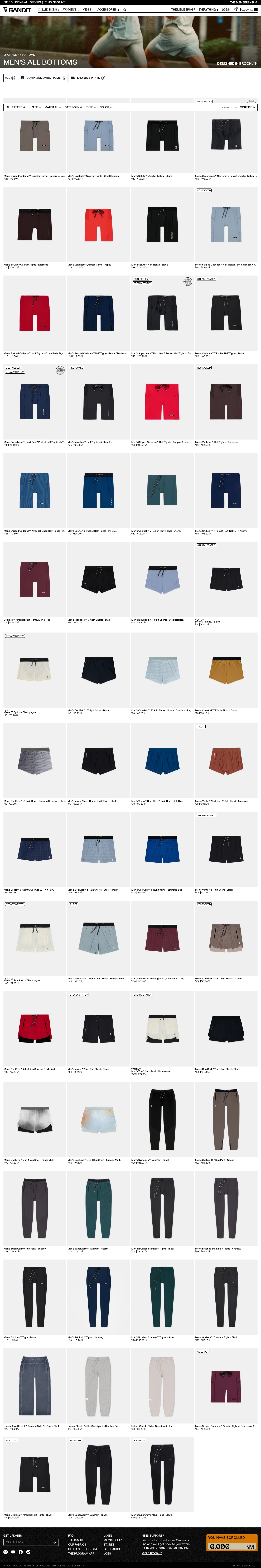 banditrunning.com/collections/mens-bottoms on desktop