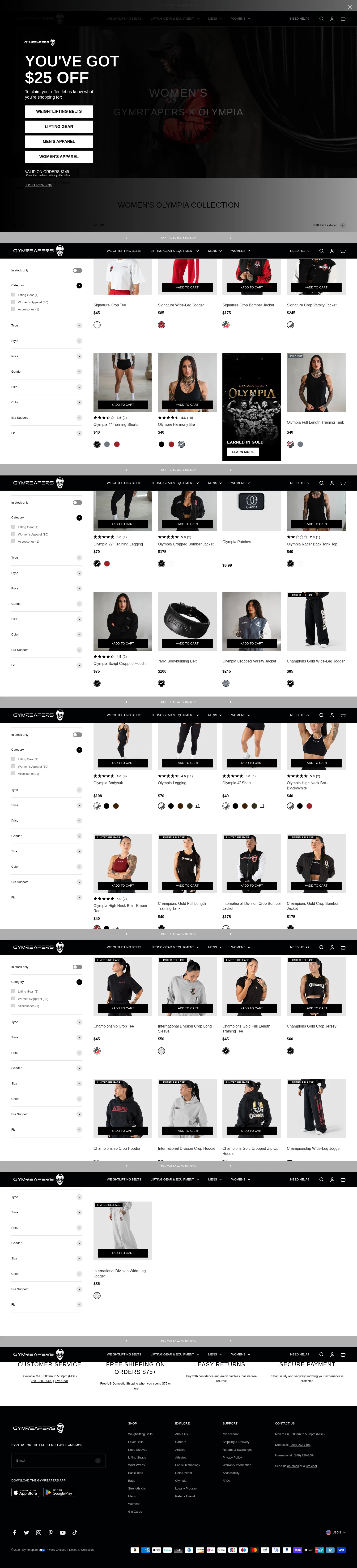 gymreapers.com/collections/womens-olympia-collection on desktop