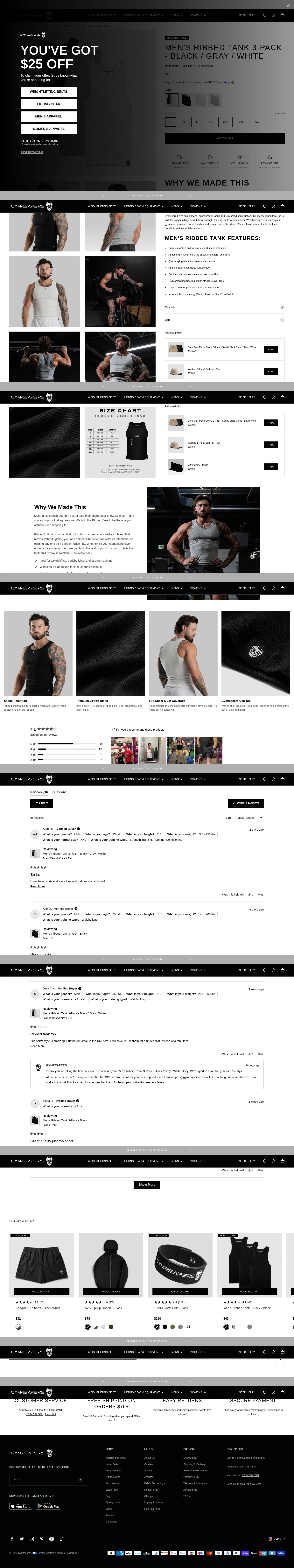 Gymreapers landing page