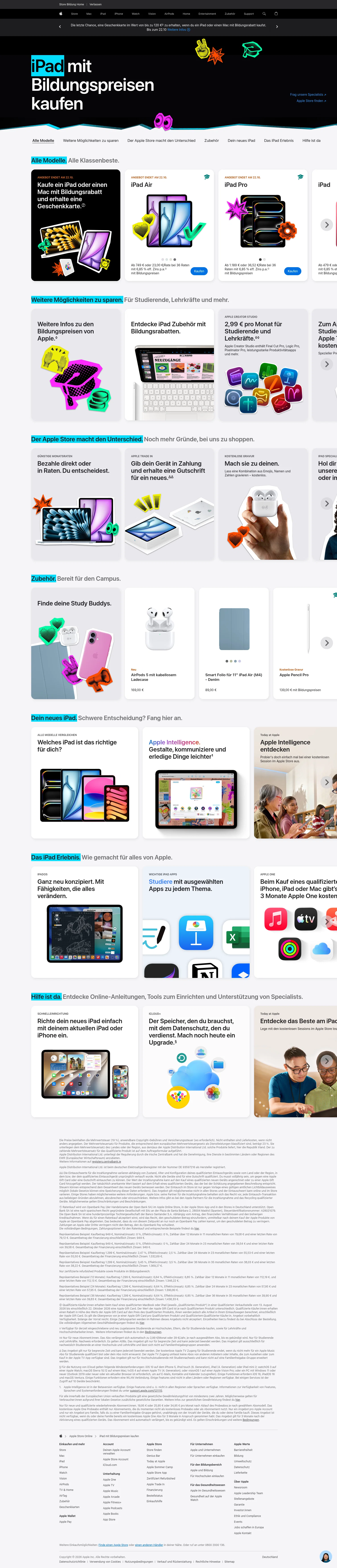 apple.com/de-edu/shop/buy-ipad on desktop