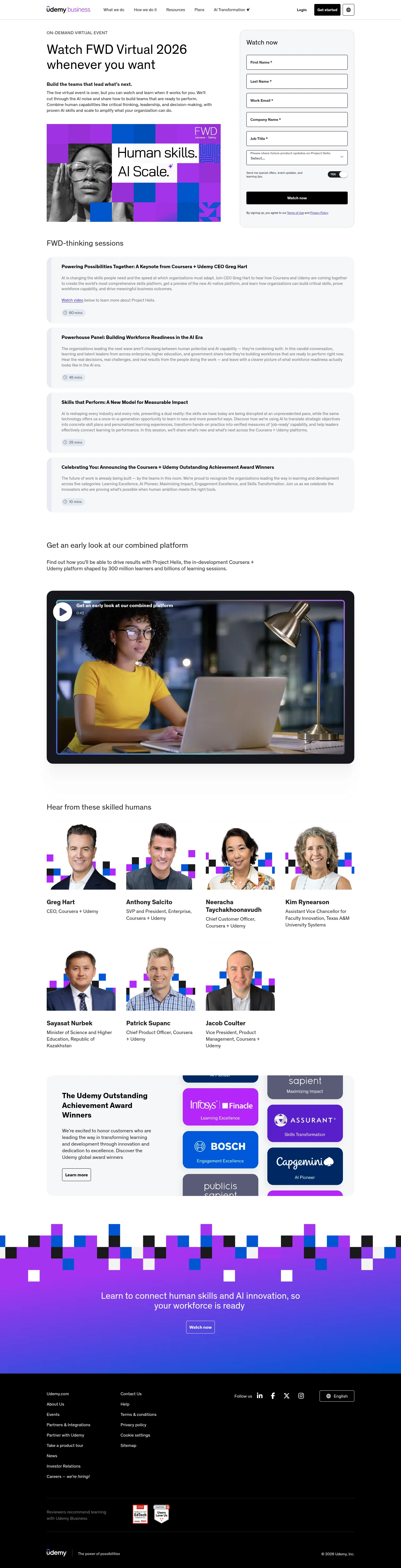 business.udemy.com/fwd2026ondemand on desktop, full screenshot