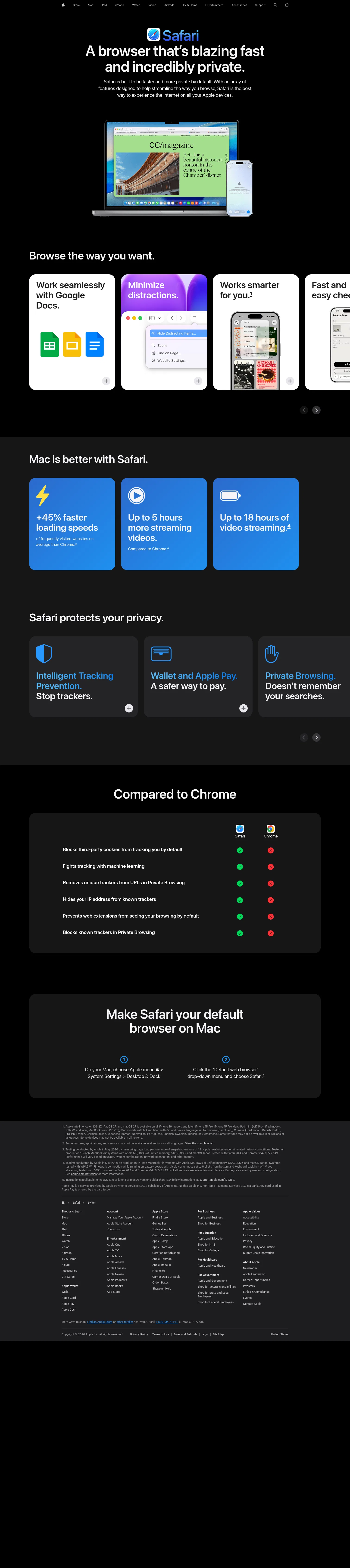 apple.com/safari/switch on desktop, full screenshot