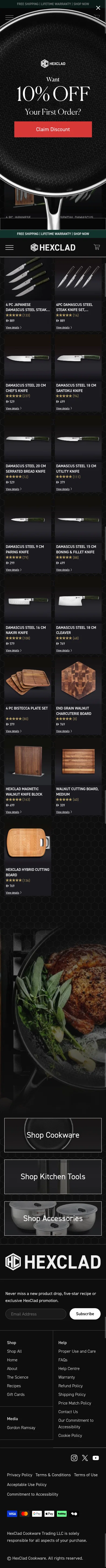 hexclad.ae/collections/knives-and-cutting-boards on mobile