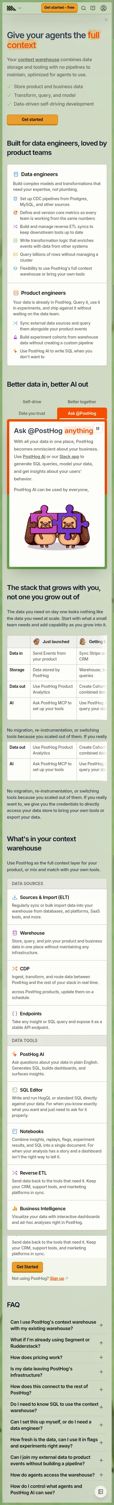 posthog.com/context-warehouse on mobile