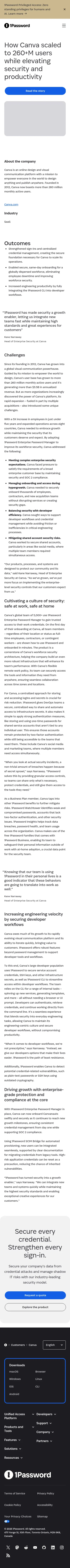 1password.com/customers/canva on mobile