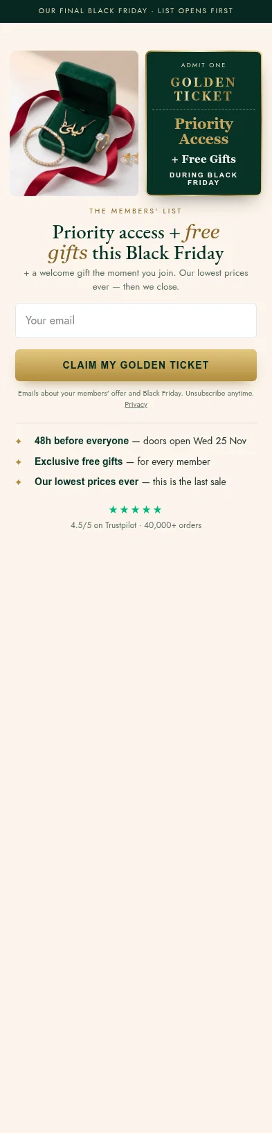 noorqalb.com/pages/golden-ticket on mobile