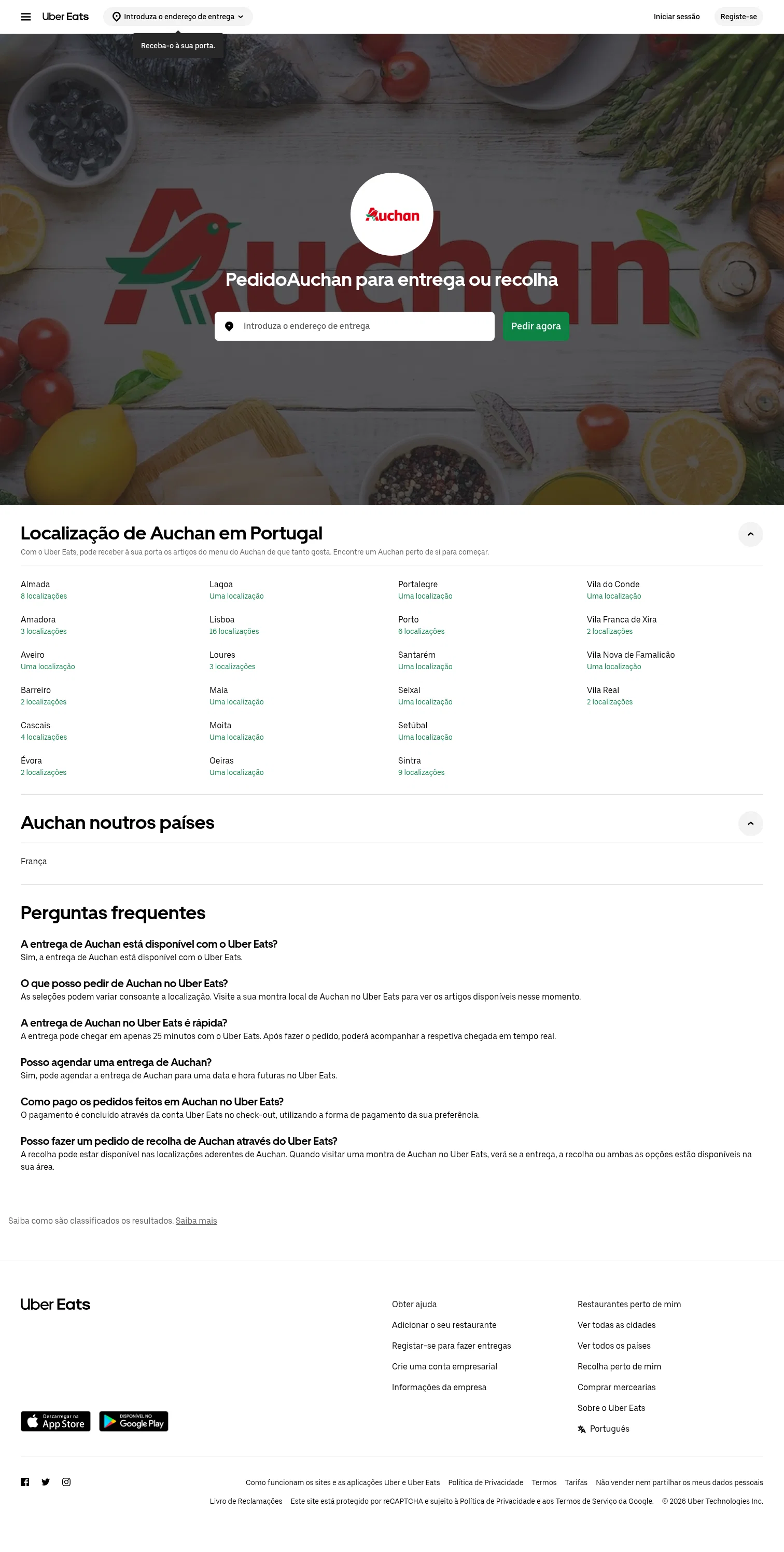 ubereats.com/pt/brand/auchan on desktop