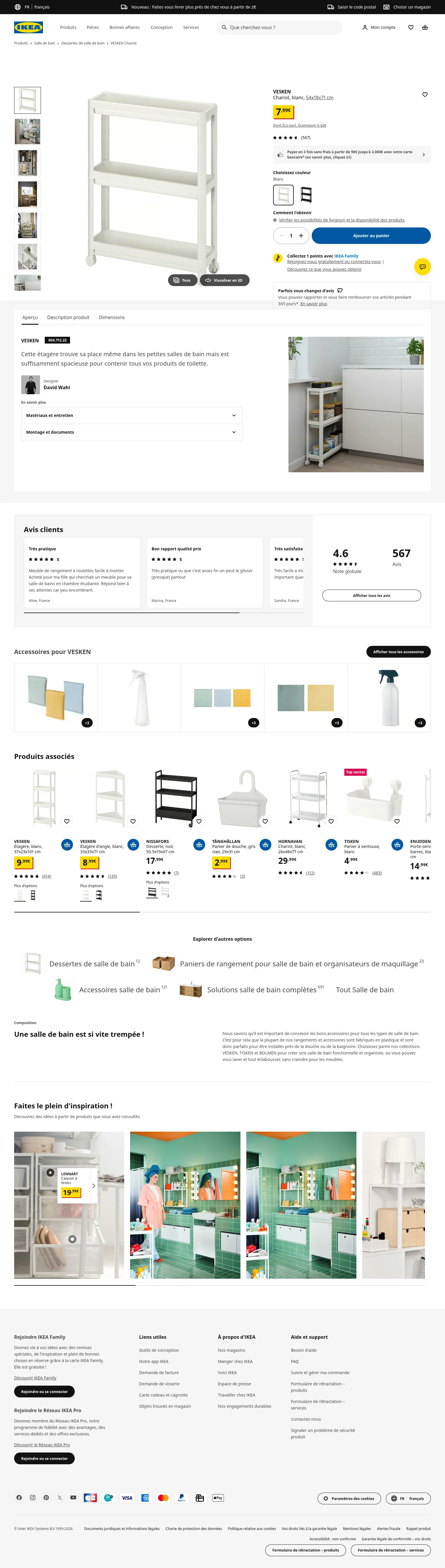 ikea.com/fr/fr/p/vesken-chariot-blanc-00471222 on desktop
