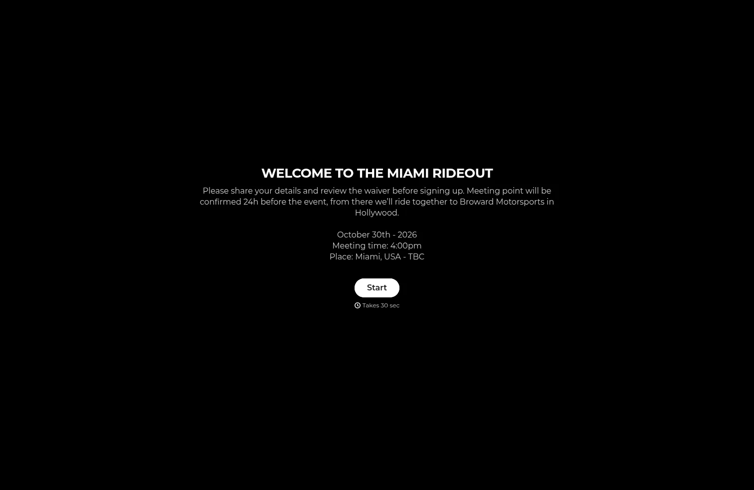 starkfuture.typeform.com/miamiride2026 on desktop