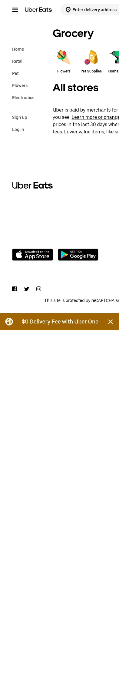 ubereats.com/collection-page on mobile, full screenshot