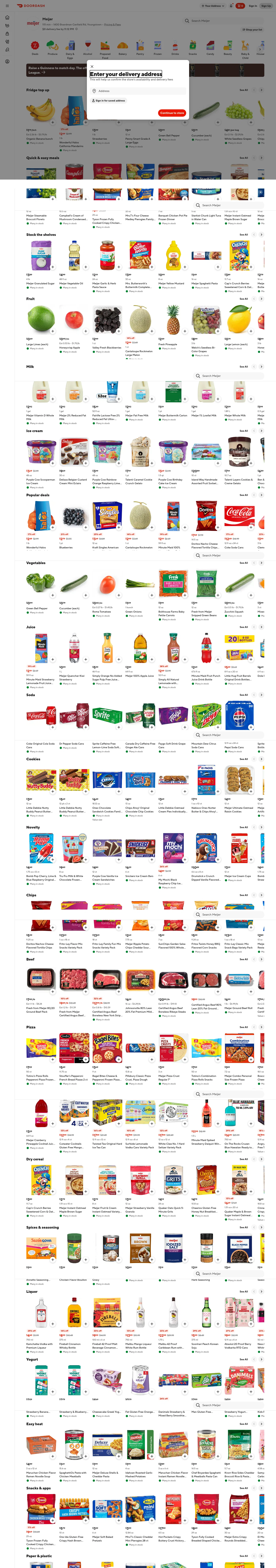 doordash.com/business/434736 on desktop