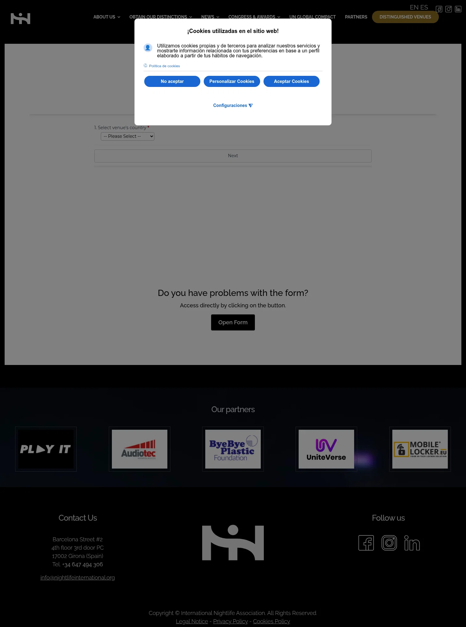 Hï Ibiza landing page