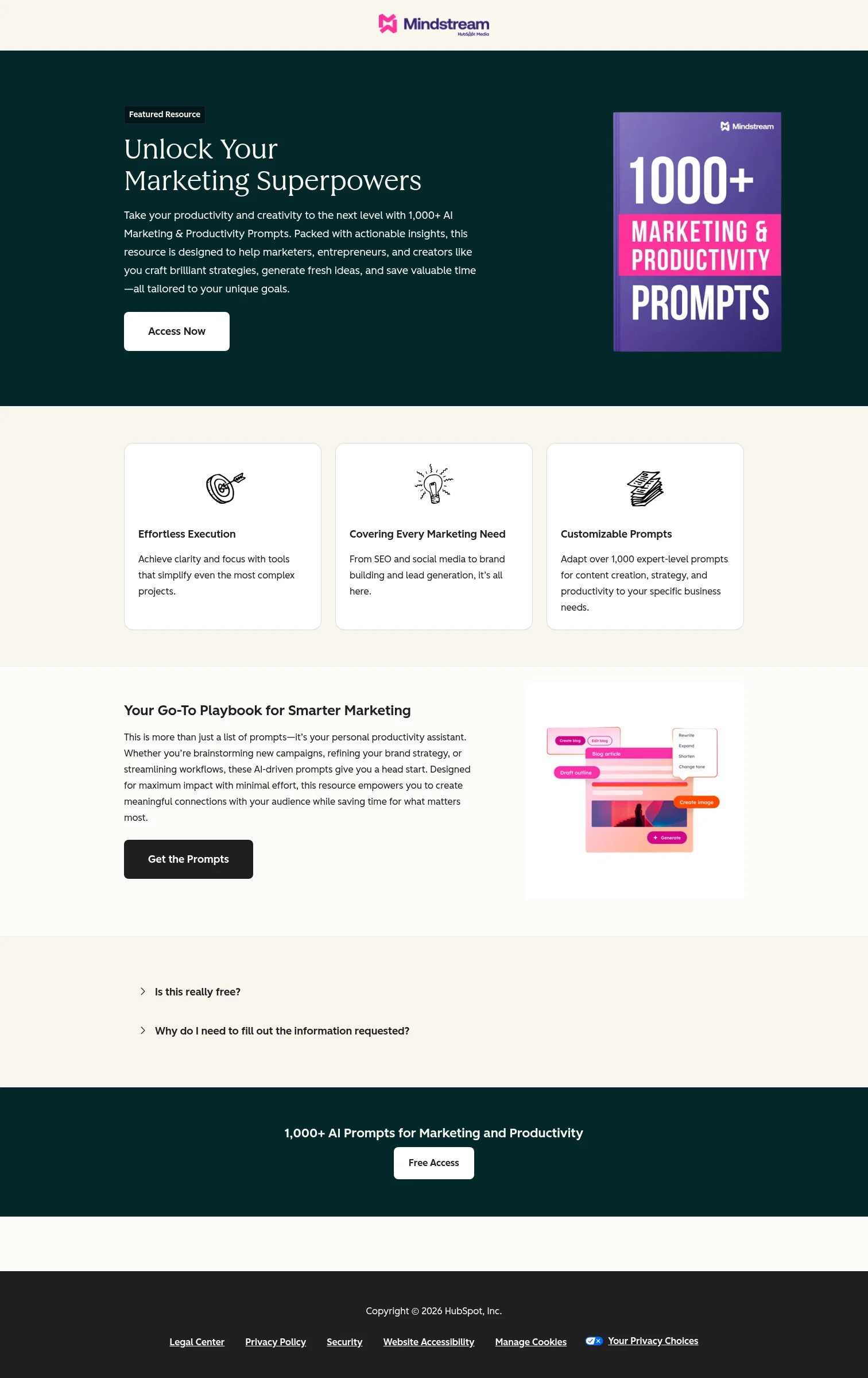 offers.hubspot.com/ai-prompts on desktop