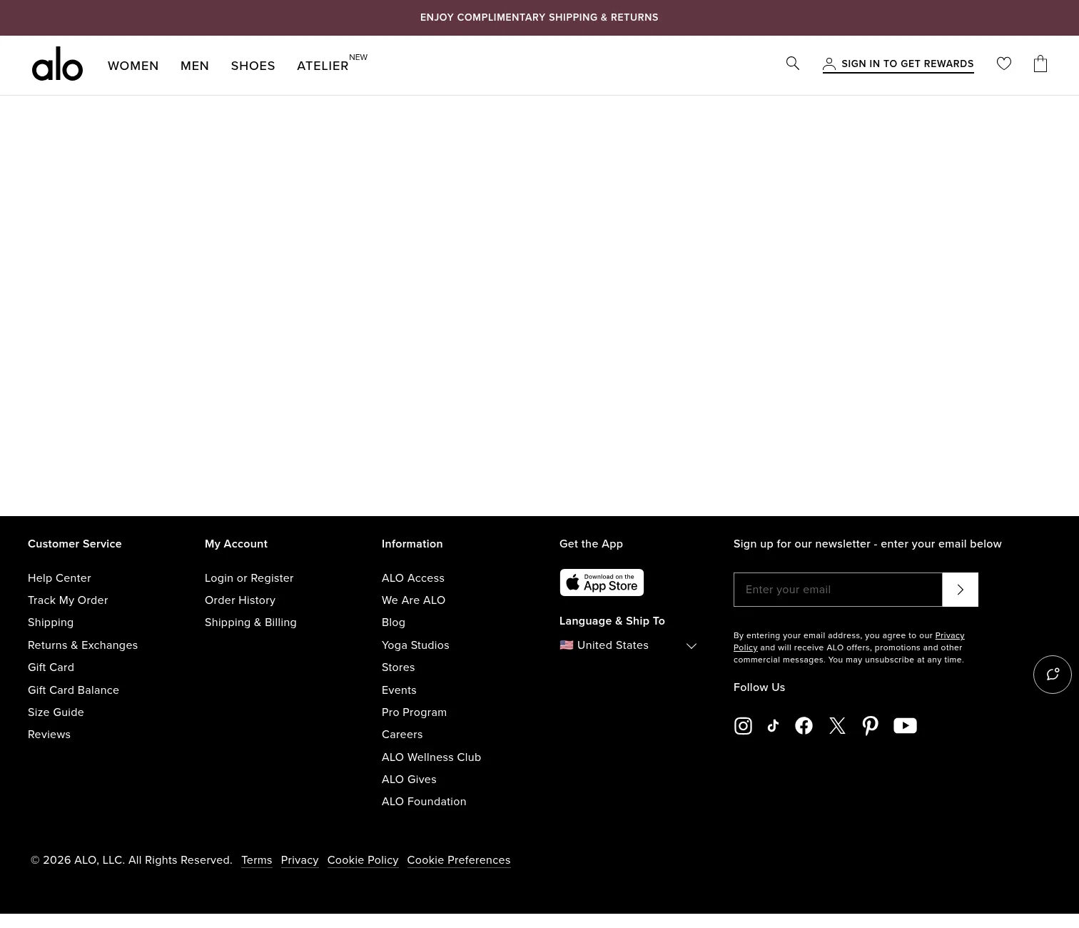 aloyoga.com/pages/bag-collection on desktop