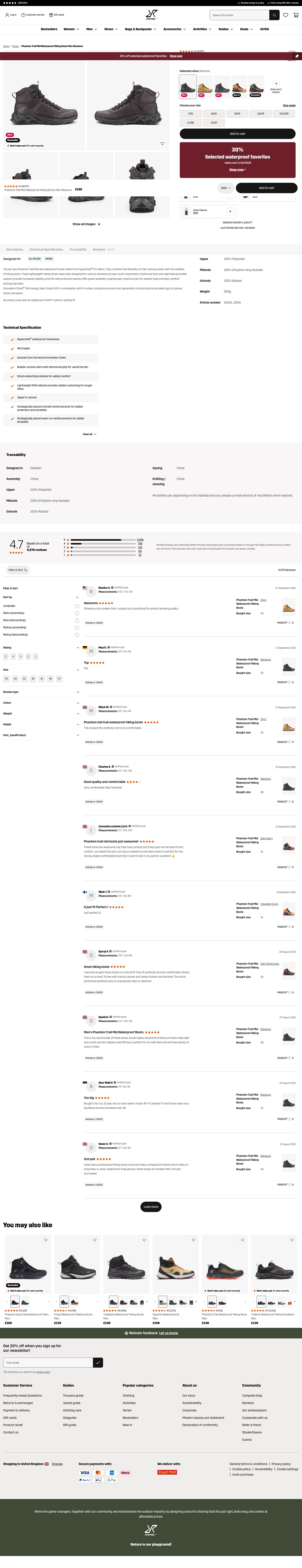revolutionrace.co.uk/shoes/phantom-trail-mid-waterproof-hiking-boots-men on desktop, full screenshot