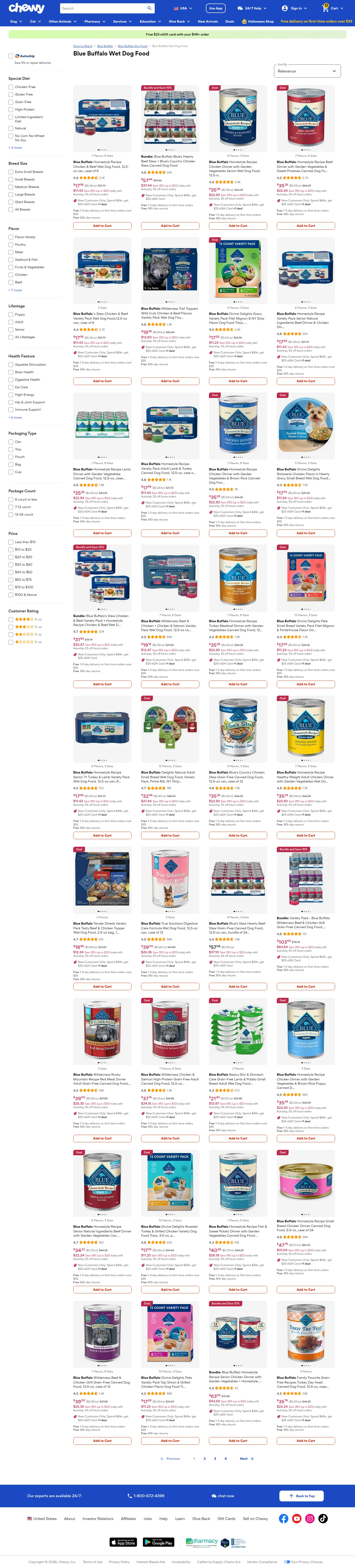 chewy.com/brands/blue-buffalo-wet-dog-food-158454 on desktop