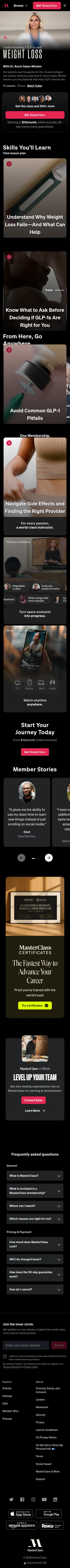 masterclass.com/classes/understanding-glp-1s-and-weight-loss on mobile