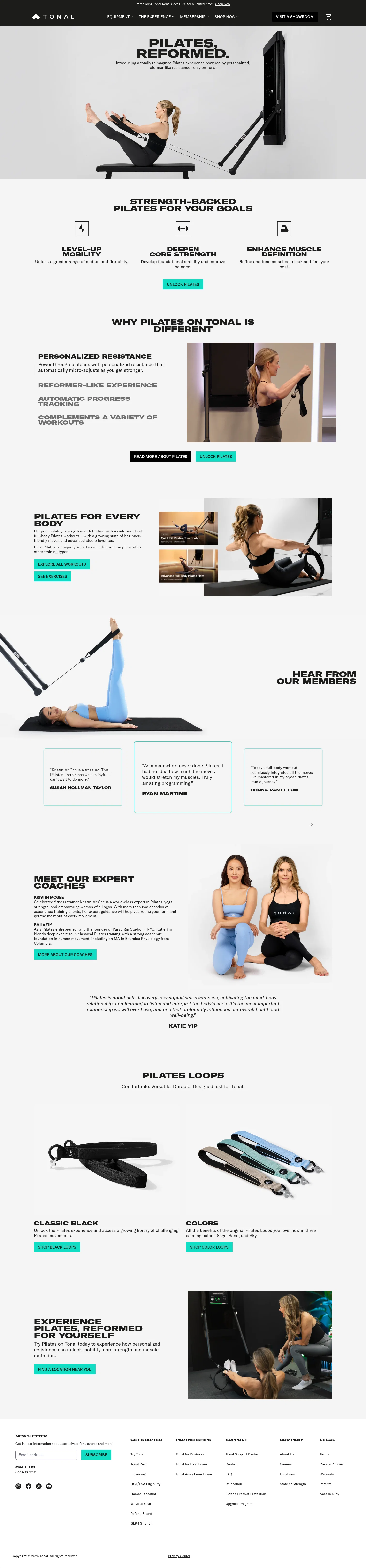 tonal.com/pages/pilates on desktop