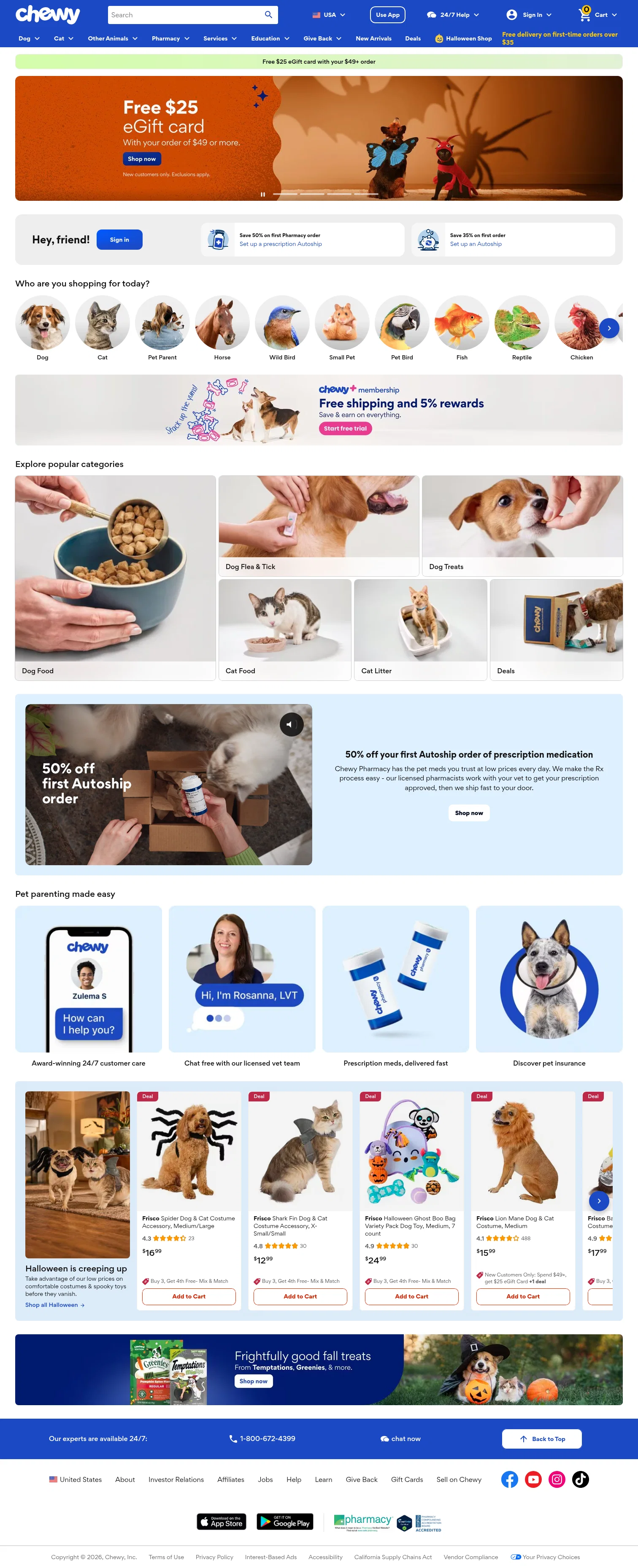 chewy.com on desktop