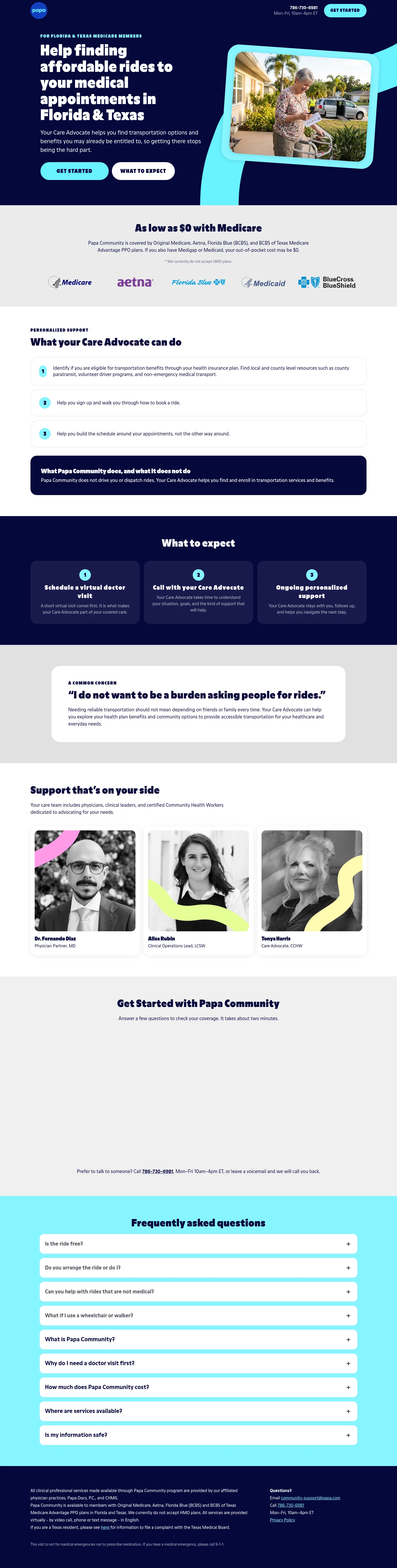community.papa.com/support/transportation on desktop