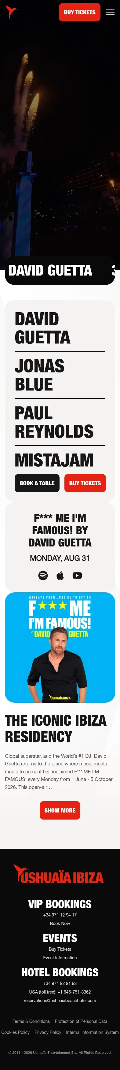 theushuaiaexperience.com/club/en/events/2026/fmif-david-guetta/2026-08-31 on mobile, full screenshot