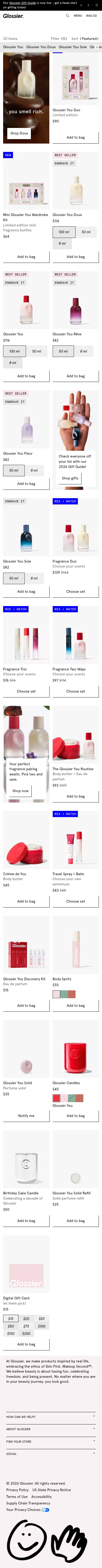 glossier.com/collections/fragrance on mobile