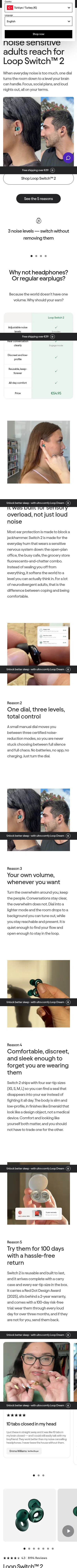 loopearplugs.com/pages/5reasonswhy-noisesensitivity-2026 on mobile, full screenshot