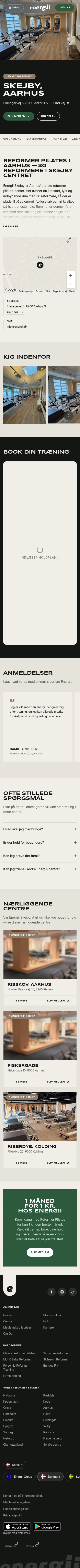 energii.dk/centre/skejby on mobile, full screenshot