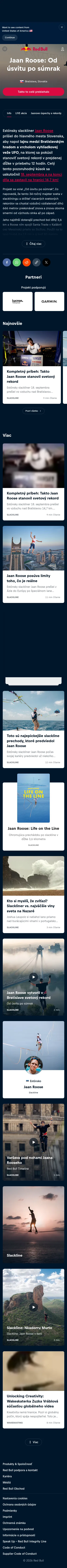 redbull.com/sk-sk/projects/jaan-roose-od-usvitu-po-sumrak-slackline-bratislava on mobile, full screenshot