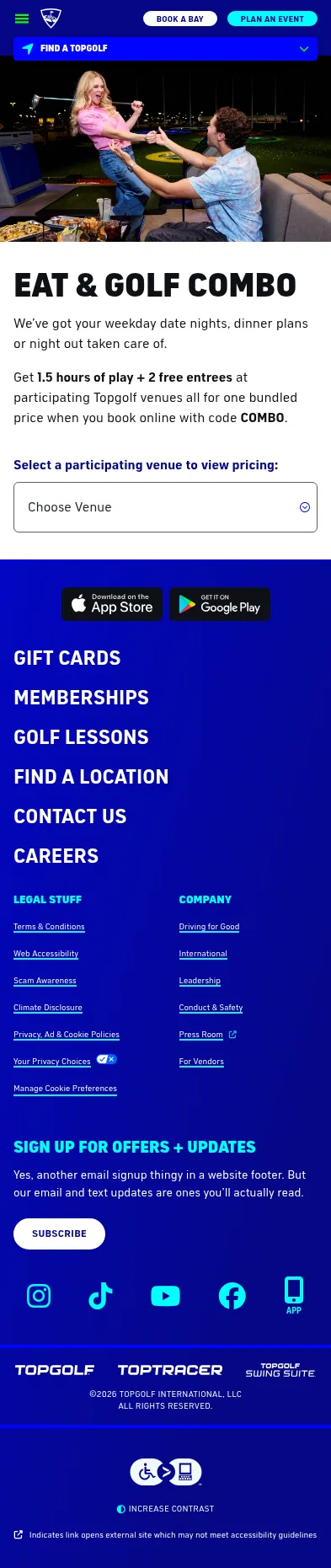 topgolf.com/us/promo/eatgolf on mobile, full screenshot
