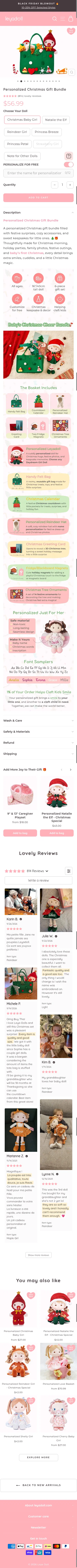 leyadoll.com/collections/frontpage/products/personalized-christmas-gift-bundle on mobile