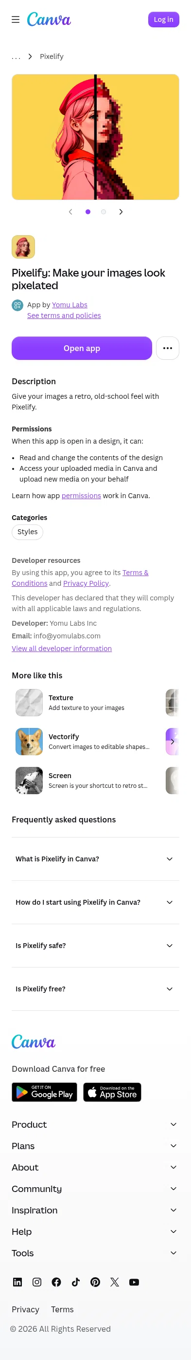 canva.com/apps/AAFslIGJGKc/pixelify on mobile