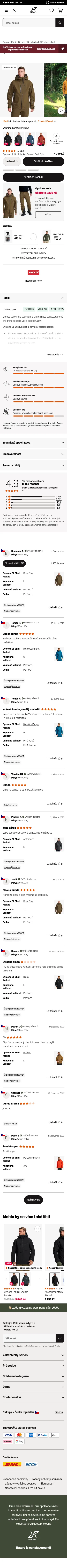 revolutionrace.cz/pani/bundy/svrchn%C3%AD-bundy/cyclone-3l-shell-jacket-men on mobile, full screenshot