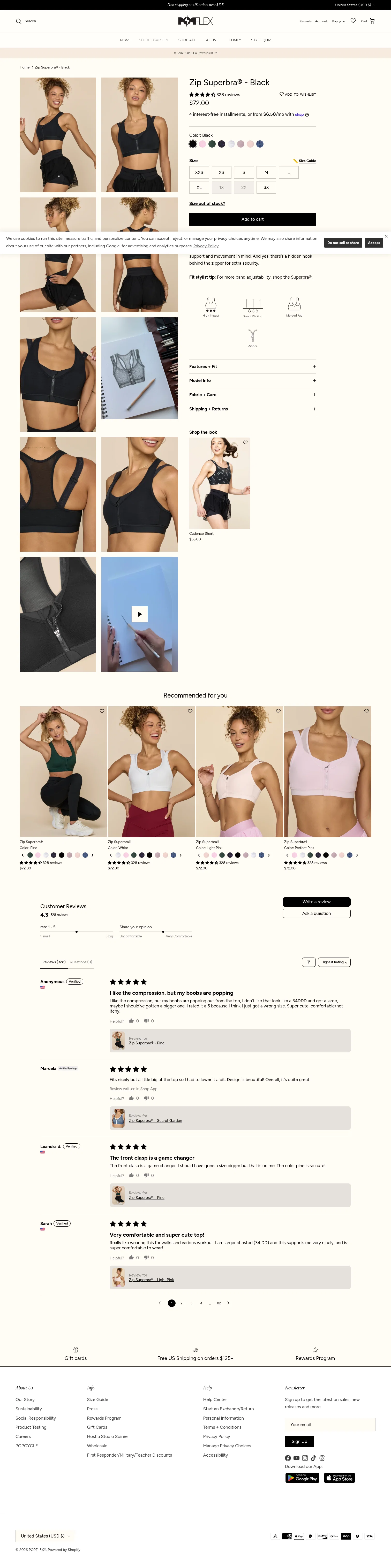 popflexactive.com/products/zip-superbra-black on desktop