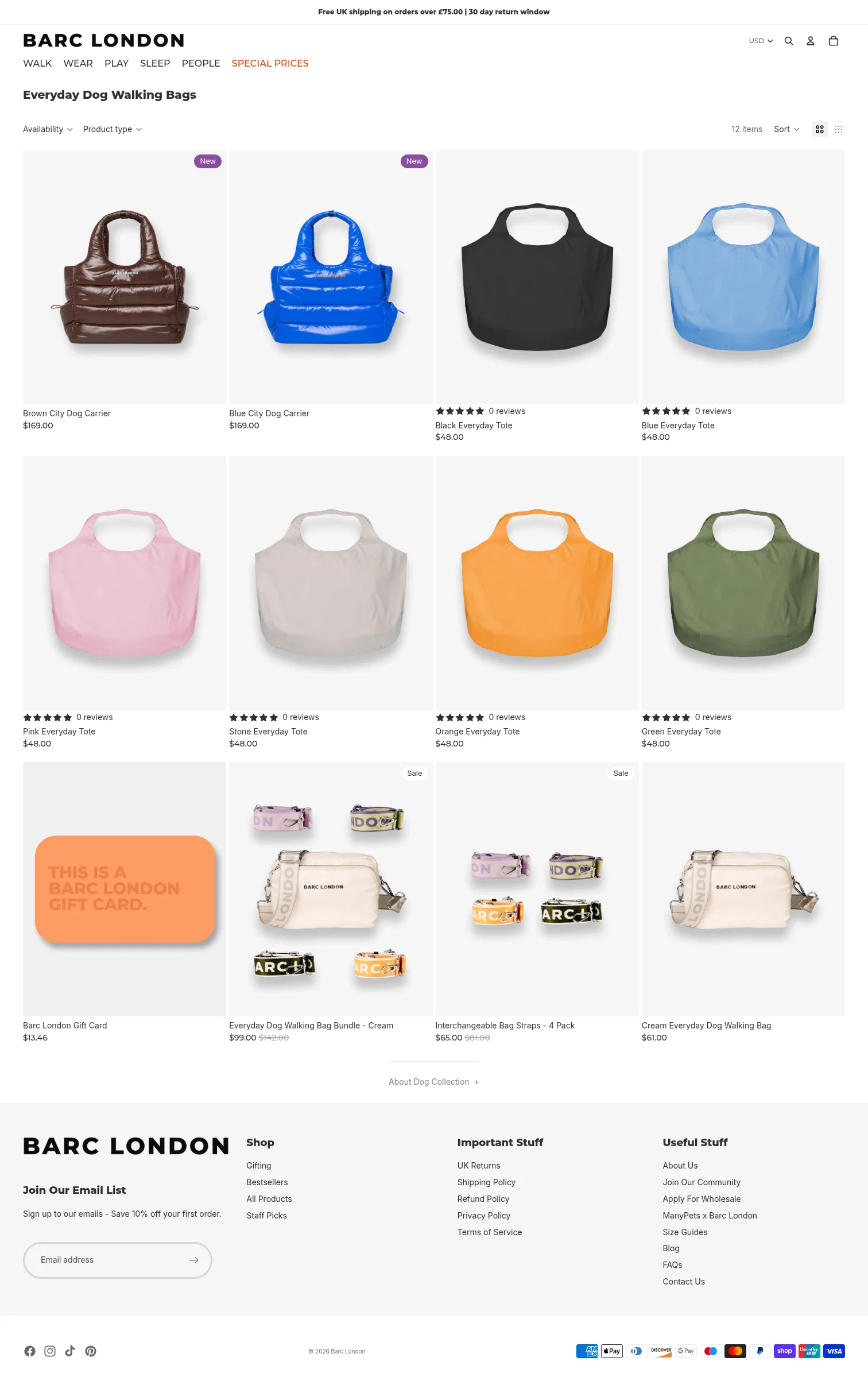 Barc London landing page