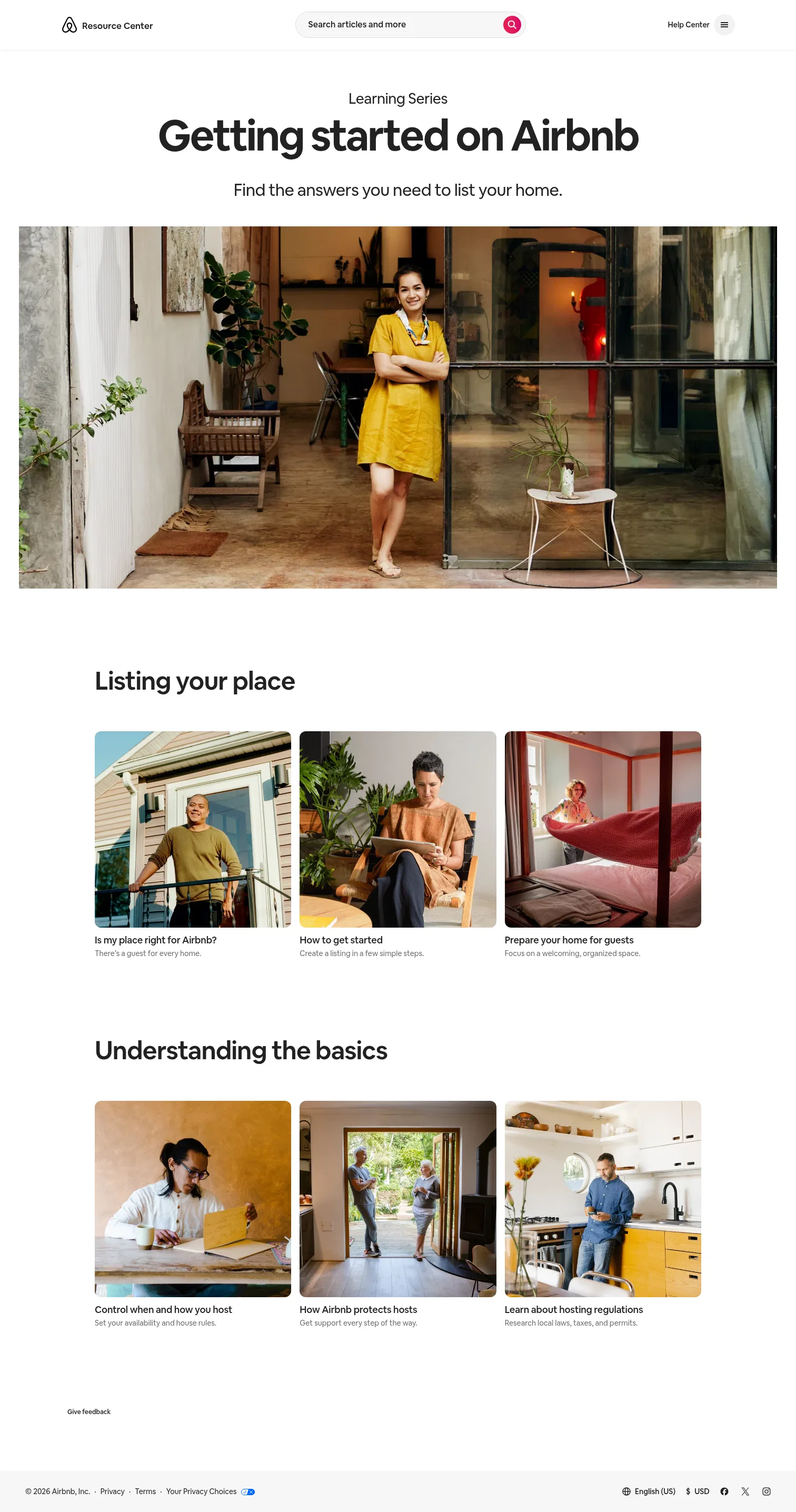 airbnb.com/resources/hosting-homes/g/getting-started-on-airbnb-31 on desktop, full screenshot