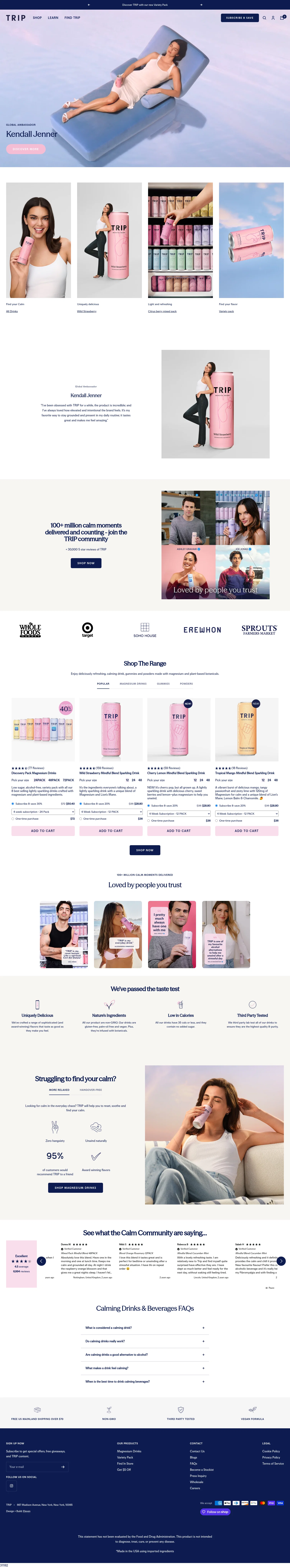 drink-trip.com on desktop