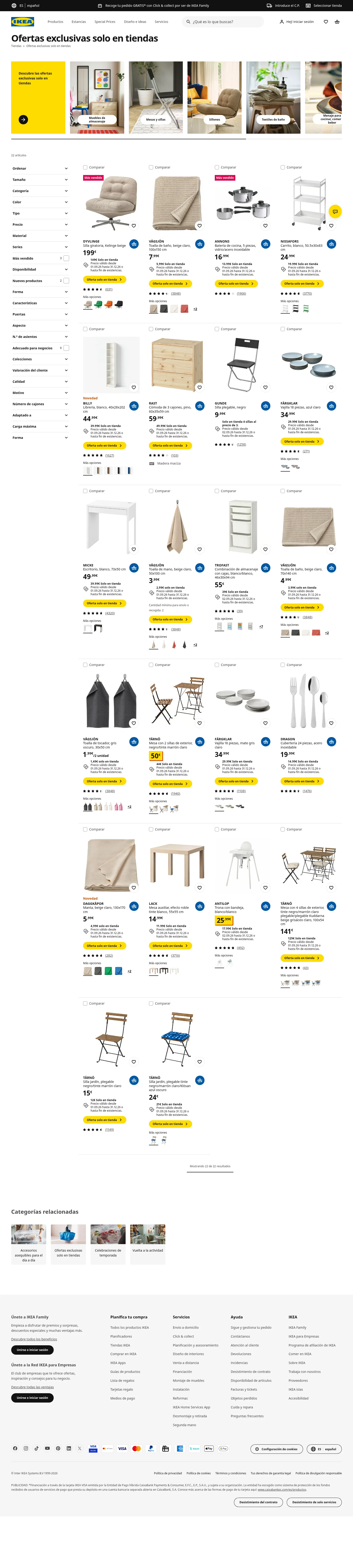 ikea.com/es/es/cat/ofertas-exclusivas-solo-tiendas-700834 on desktop