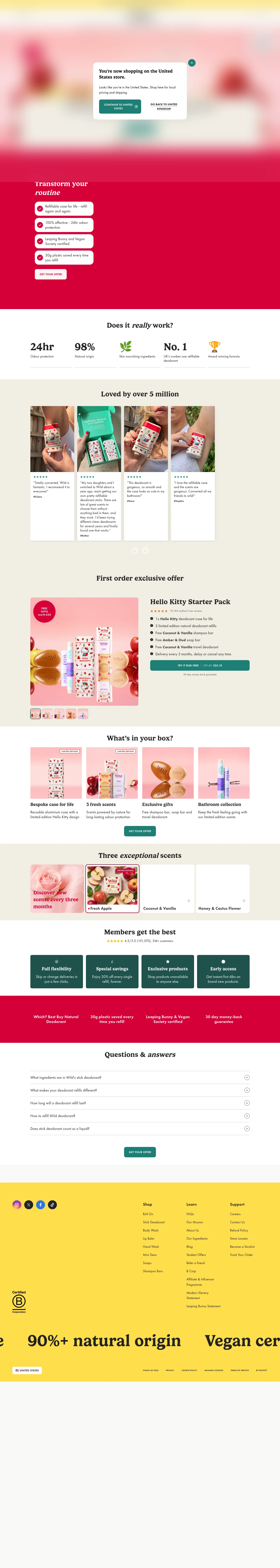 Wild landing page