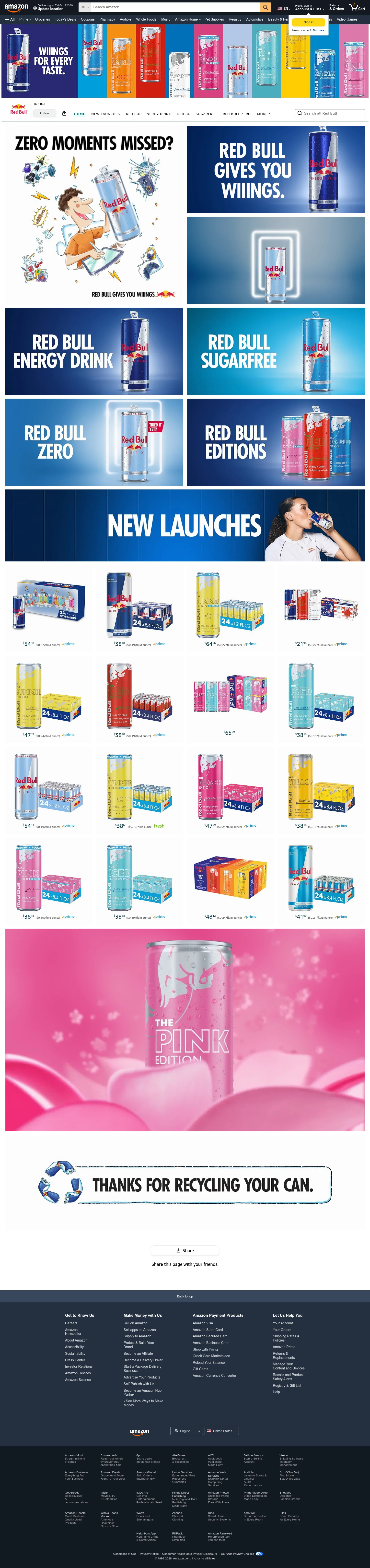 amazon.com/stores/RedBull/page/981A280B-9A52-4F10-9078-409328413402 on desktop